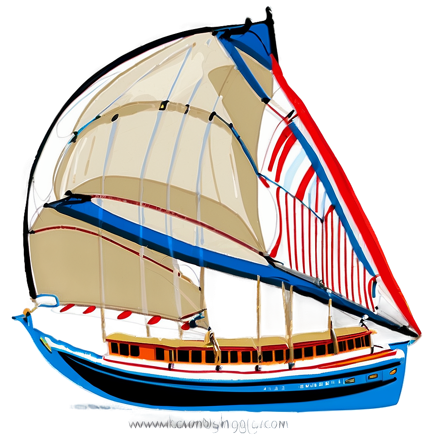 Egyptian Felucca Sailing Boat Png Eix57 PNG Image