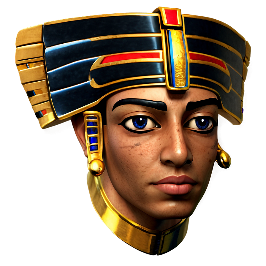 Egyptian Pharaoh Portrait Png 06242024 PNG Image