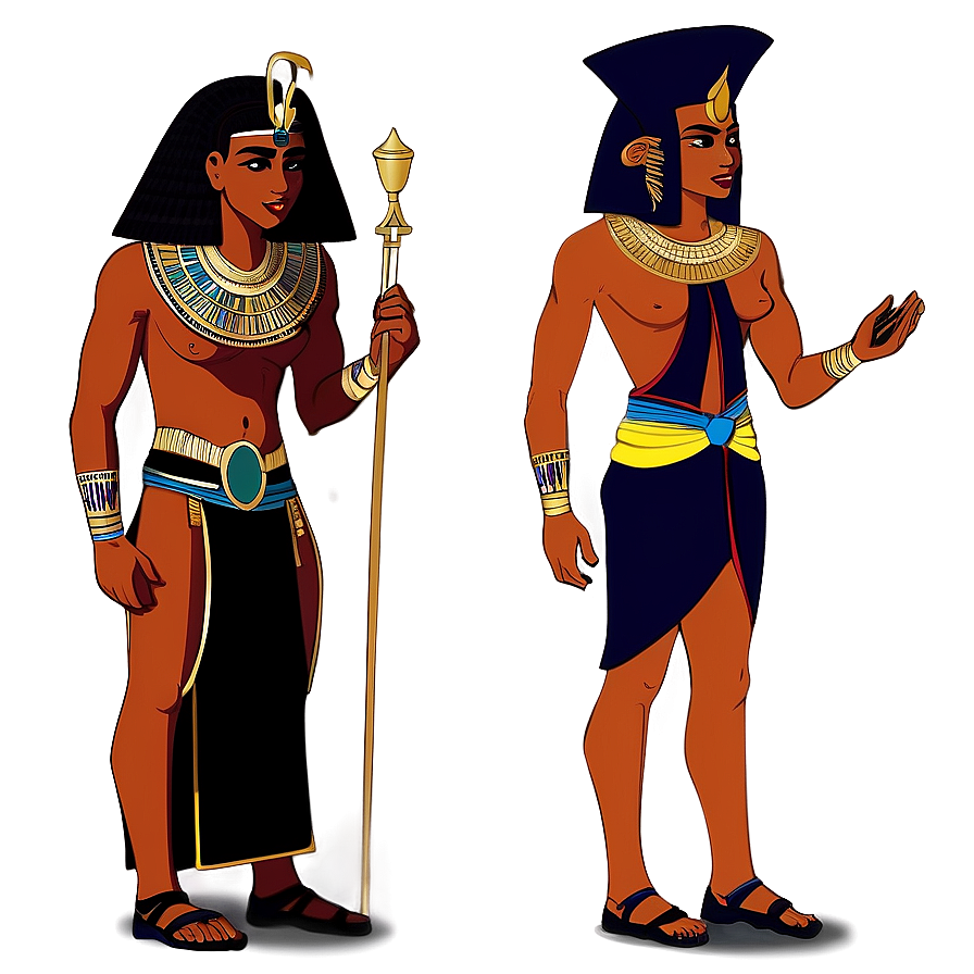 Egyptian Priest And Priestesses Png Mtq78 PNG Image