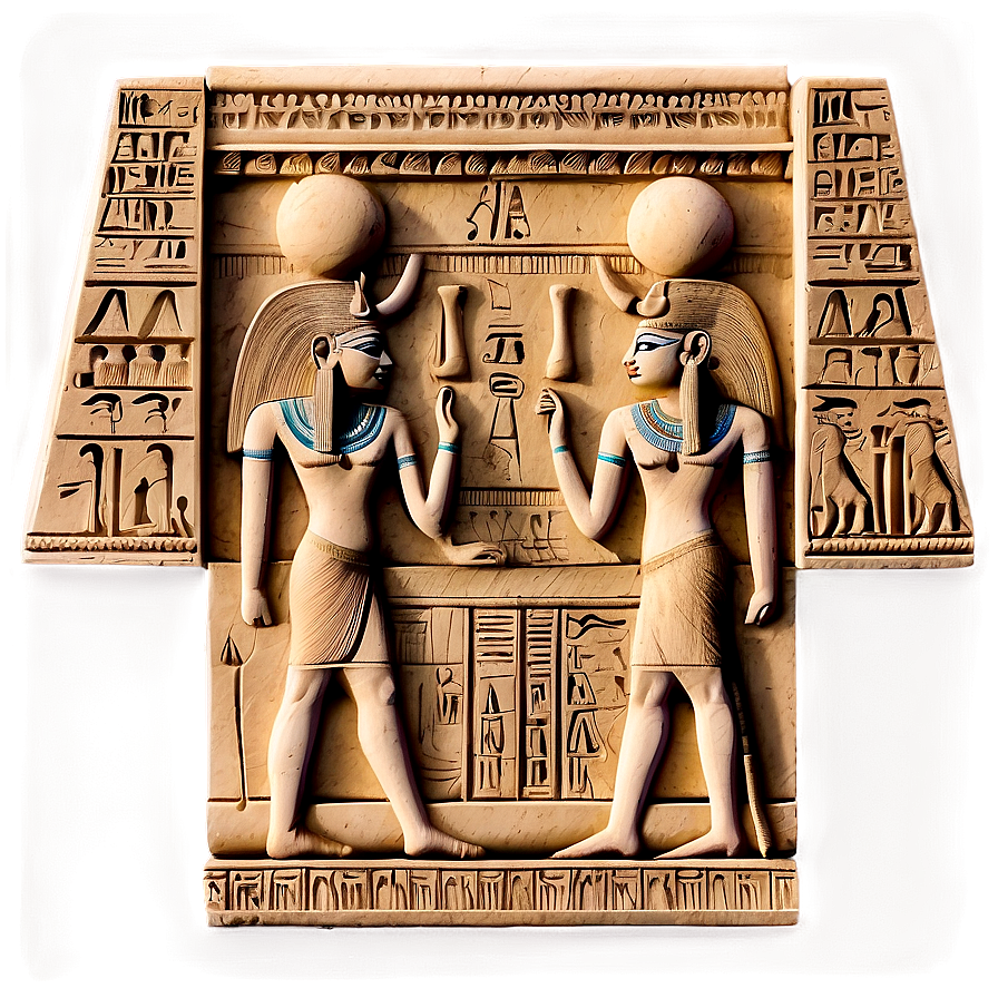 Egyptian Temple Relief Carving Png 91 PNG Image