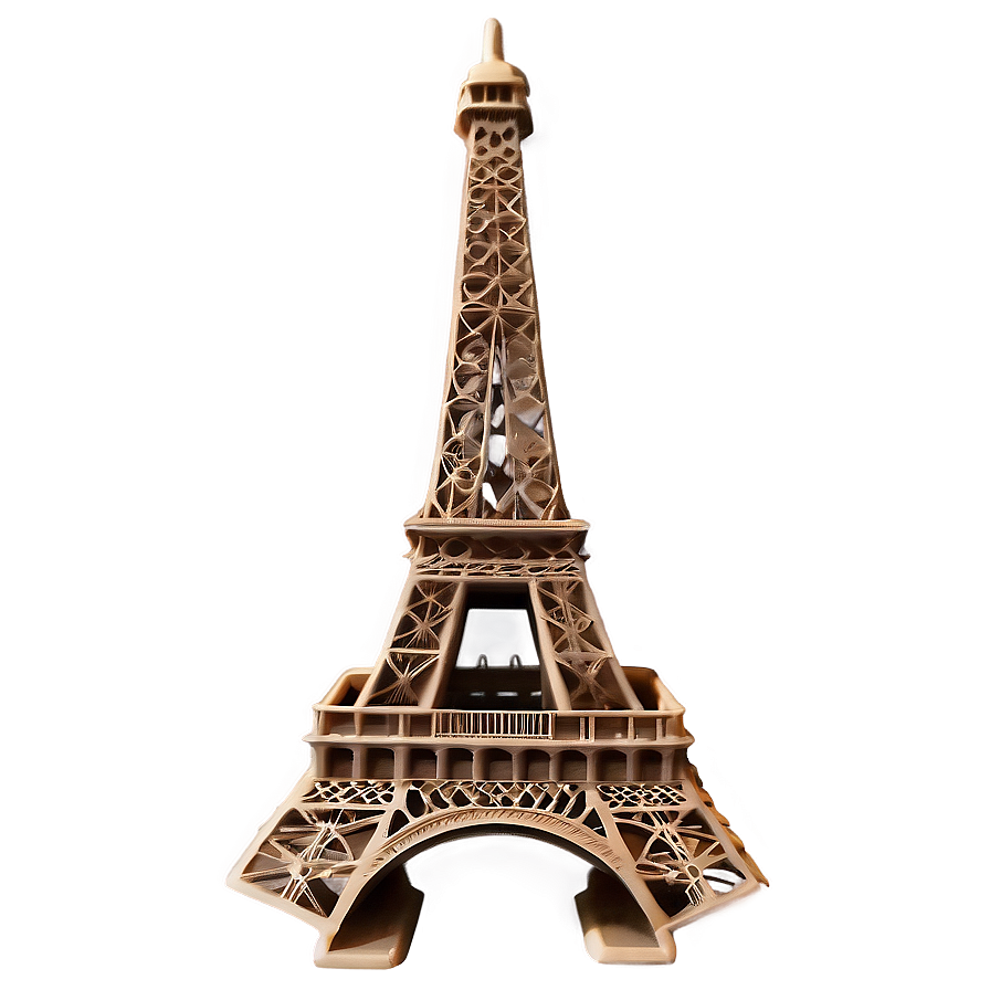 Eiffel Tower Aerial View Png Svd PNG Image