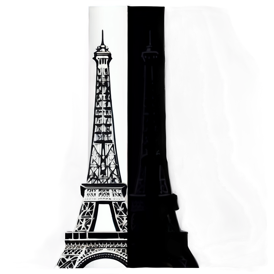 Eiffel Tower Black And White Png Kxg78 PNG Image