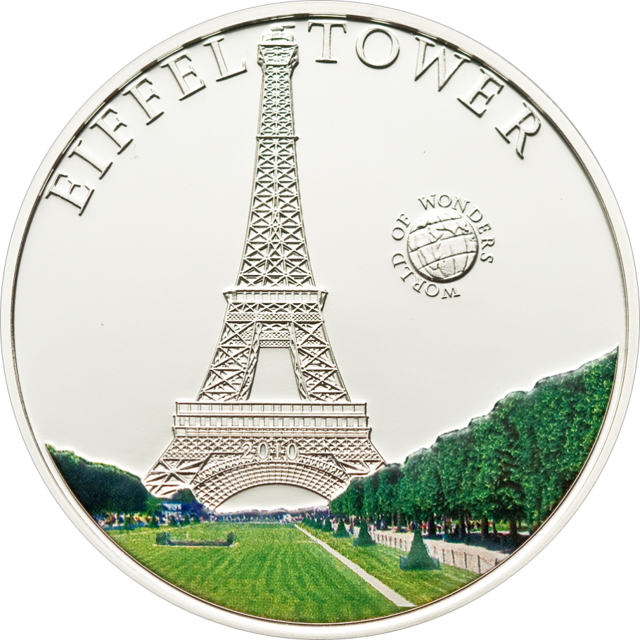 Eiffel Tower Commemorative Coin2010 PNG Image