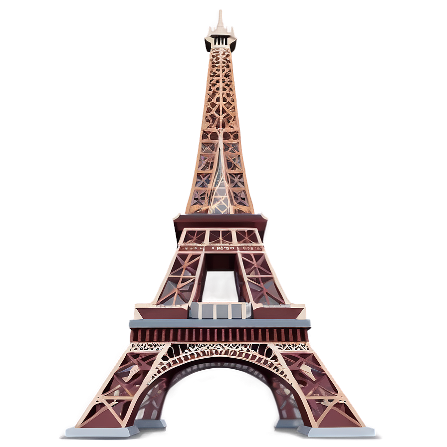 Eiffel Tower Detailed Architecture Png 5 PNG Image