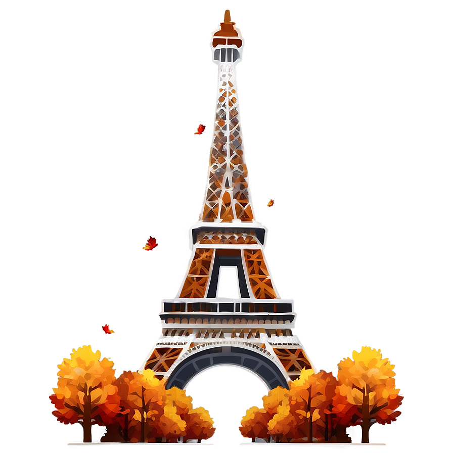 Eiffel Tower During Autumn Png Ngq34 PNG Image