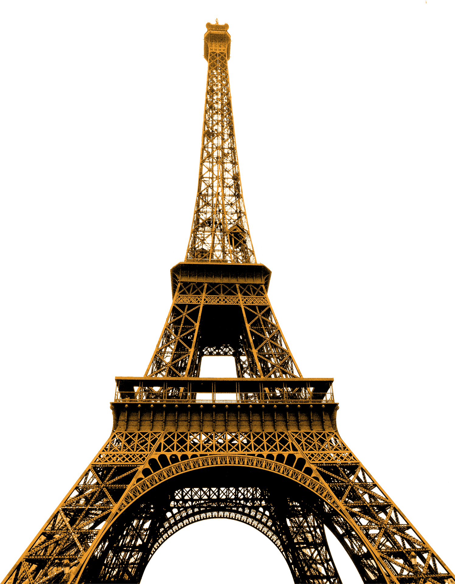 Eiffel Tower Iconic Structure PNG Image