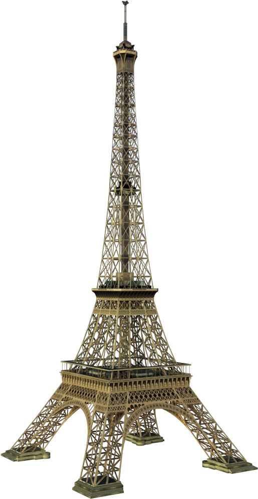 Eiffel Tower Iconic Structure PNG Image