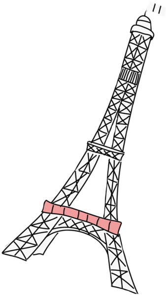 Eiffel Tower Illustration PNG Image