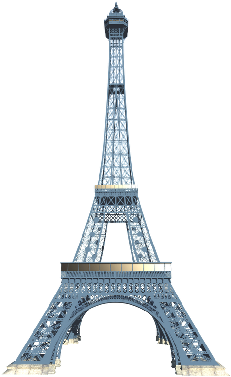 Eiffel Tower Paris Silhouette PNG Image