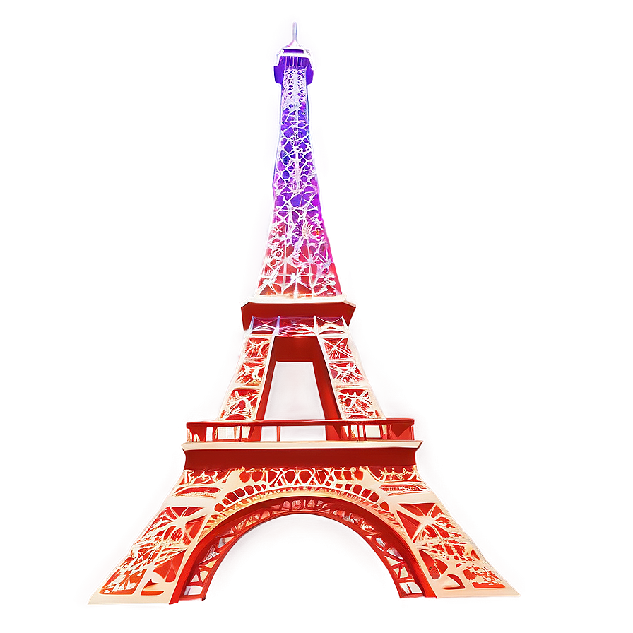 Eiffel Tower Sunset Scene Png 18 PNG Image