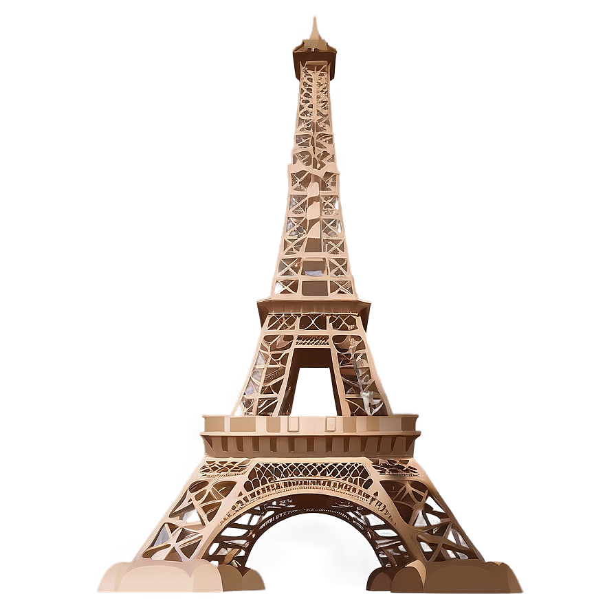 Eiffel Tower With Tourists Png 10 PNG Image