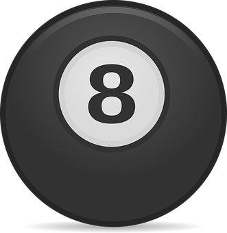 Eight Ball Icon Graphic PNG Image