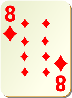 Eightof Diamonds Playing Card PNG Image