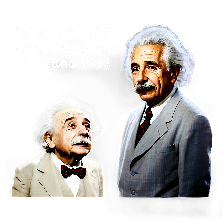 Einstein And E=mc2 Png Jnm PNG Image