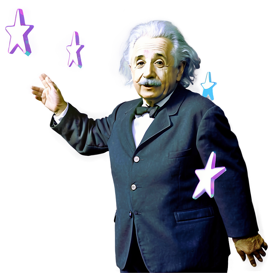 Einstein And Stars Png 6 PNG Image