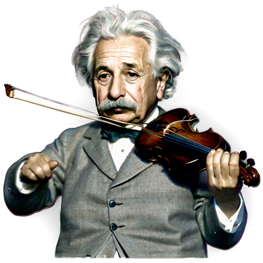 Einstein And Violin Png 06242024 PNG Image