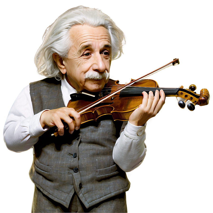 Einstein And Violin Png Kuh PNG Image