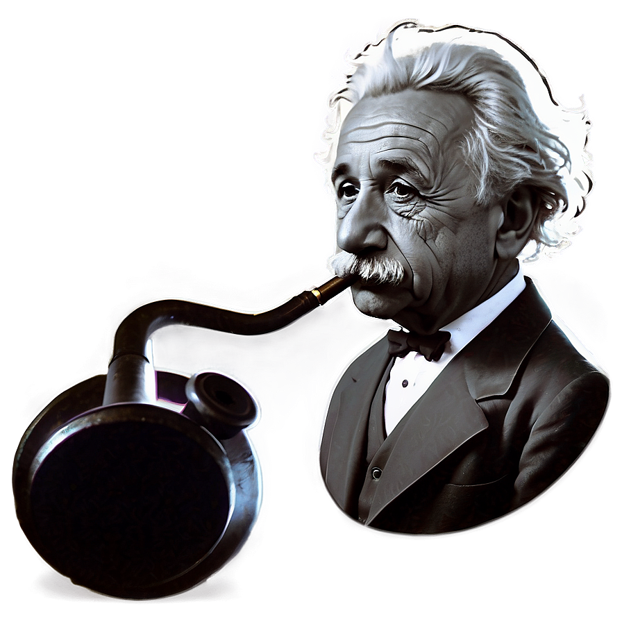 Einstein With Pipe Png Thi PNG Image