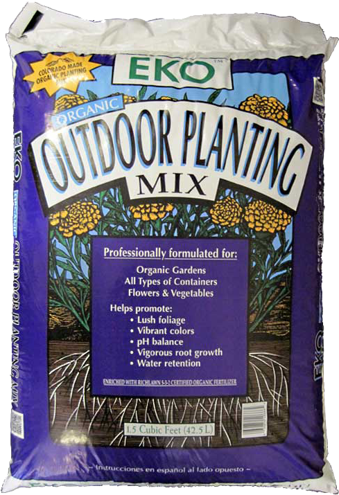 Eko Organic Outdoor Planting Mix Bag PNG Image