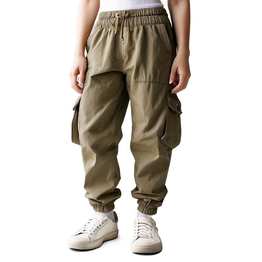 Elastic Waist Cargo Pants Png Ebc PNG Image