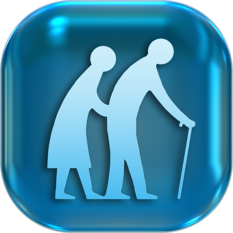 Elderly Assistance Icon PNG Image