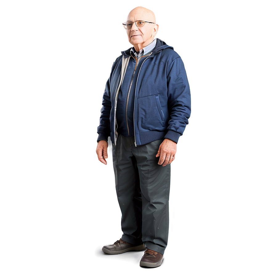 Elderly Bald Man Png 06202024 PNG Image