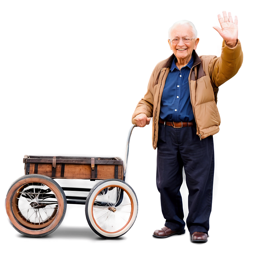 Elderly Person Waving Png Rli69 PNG Image