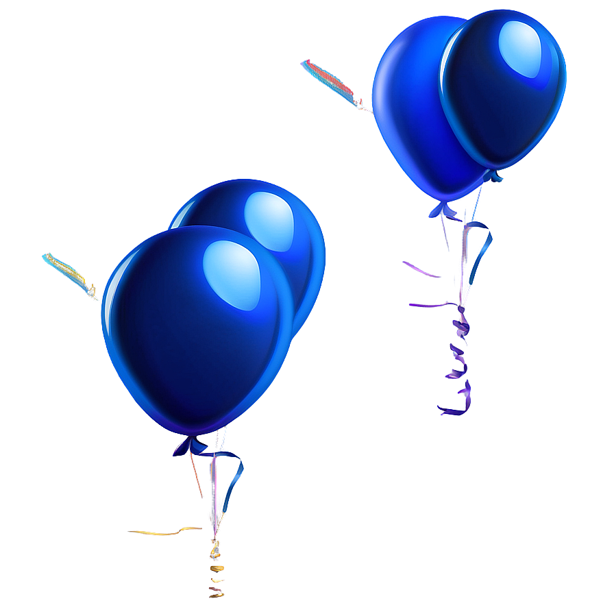 Electric Blue Balloons Png Tcd61 PNG Image