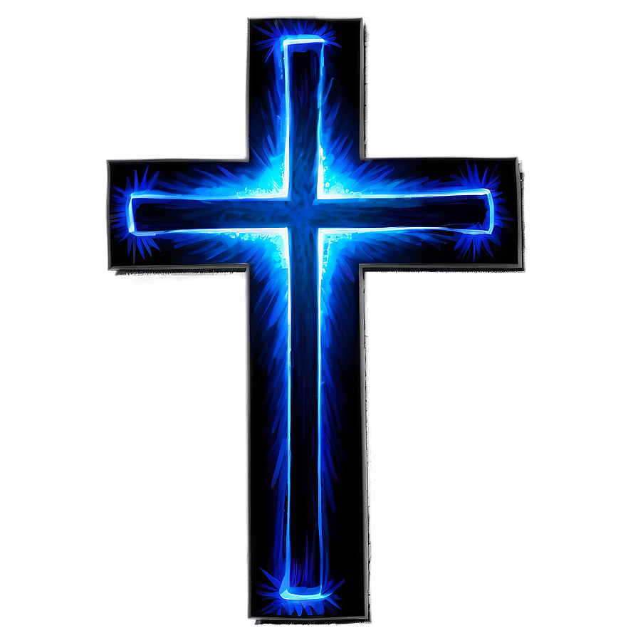 Electric Blue Cross Figure Png Gtr PNG Image