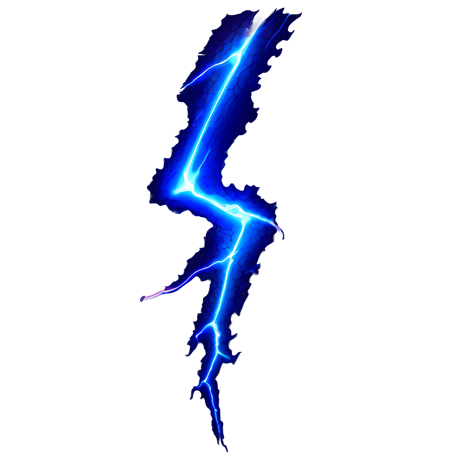 Electric Blue Lightning Bolt Png 05042024 PNG Image