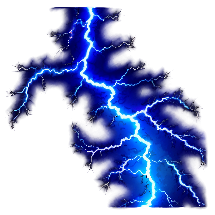 Electric Blue Lightning Bolt Png Xwe33 PNG Image