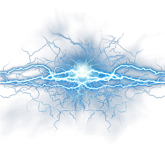 Electric_ Blue_ Lightning PNG Image