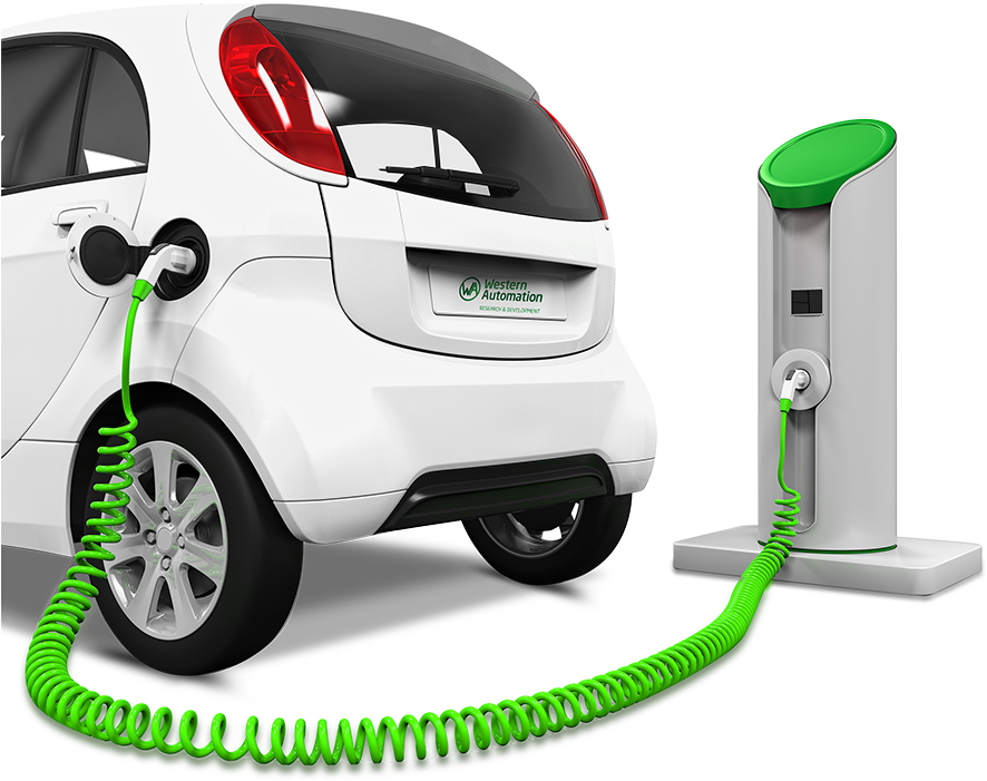 Electric Car Charging Station PNG Image