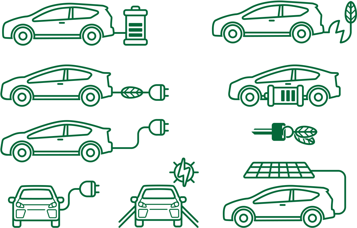 Electric Car Conceptsand Components PNG Image