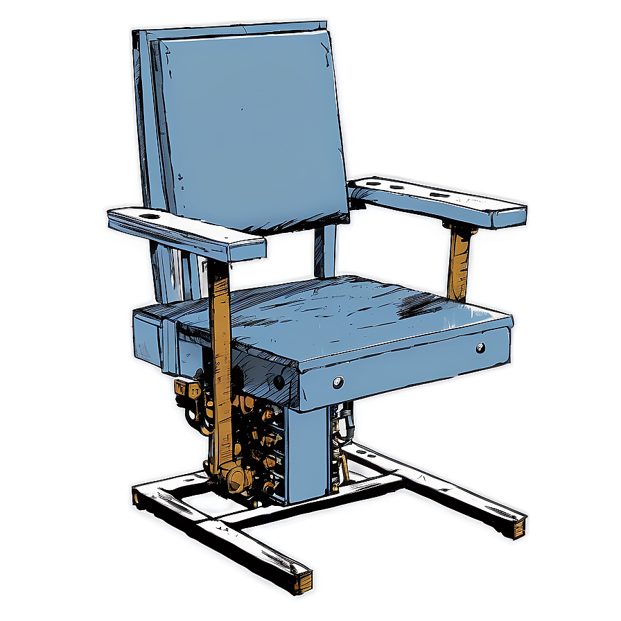 Electric Chair Patent Design Png 19 PNG Image