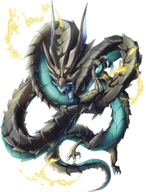 Electric Dragon Artwork PNG Image