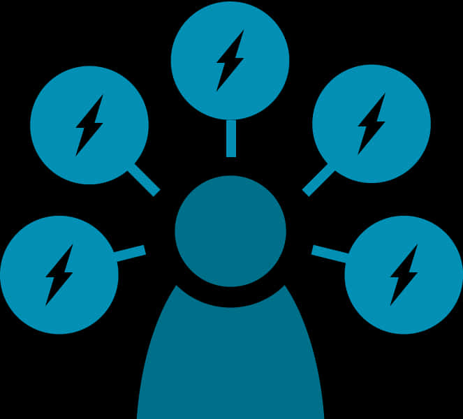 Electric Energy Distribution Concept PNG Image