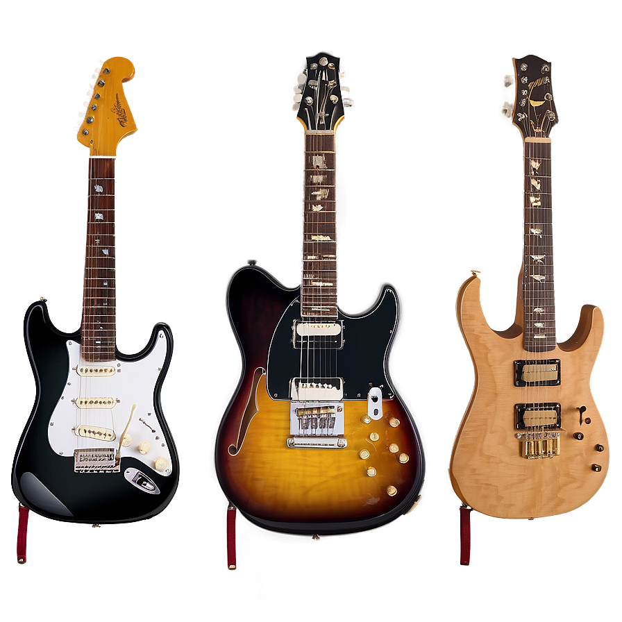 Electric Guitar And Pedals Png 05252024 PNG Image