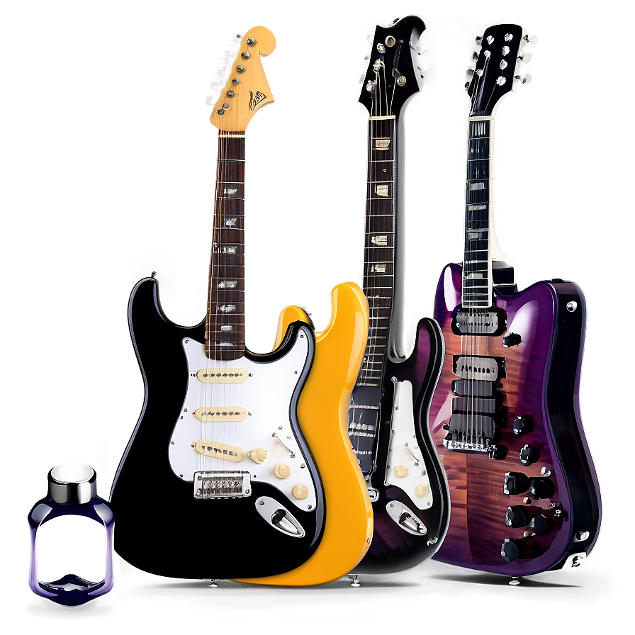 Electric Guitar And Pedals Png Gfl79 PNG Image