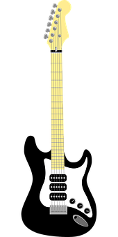 Electric Guitar Illustration PNG Image