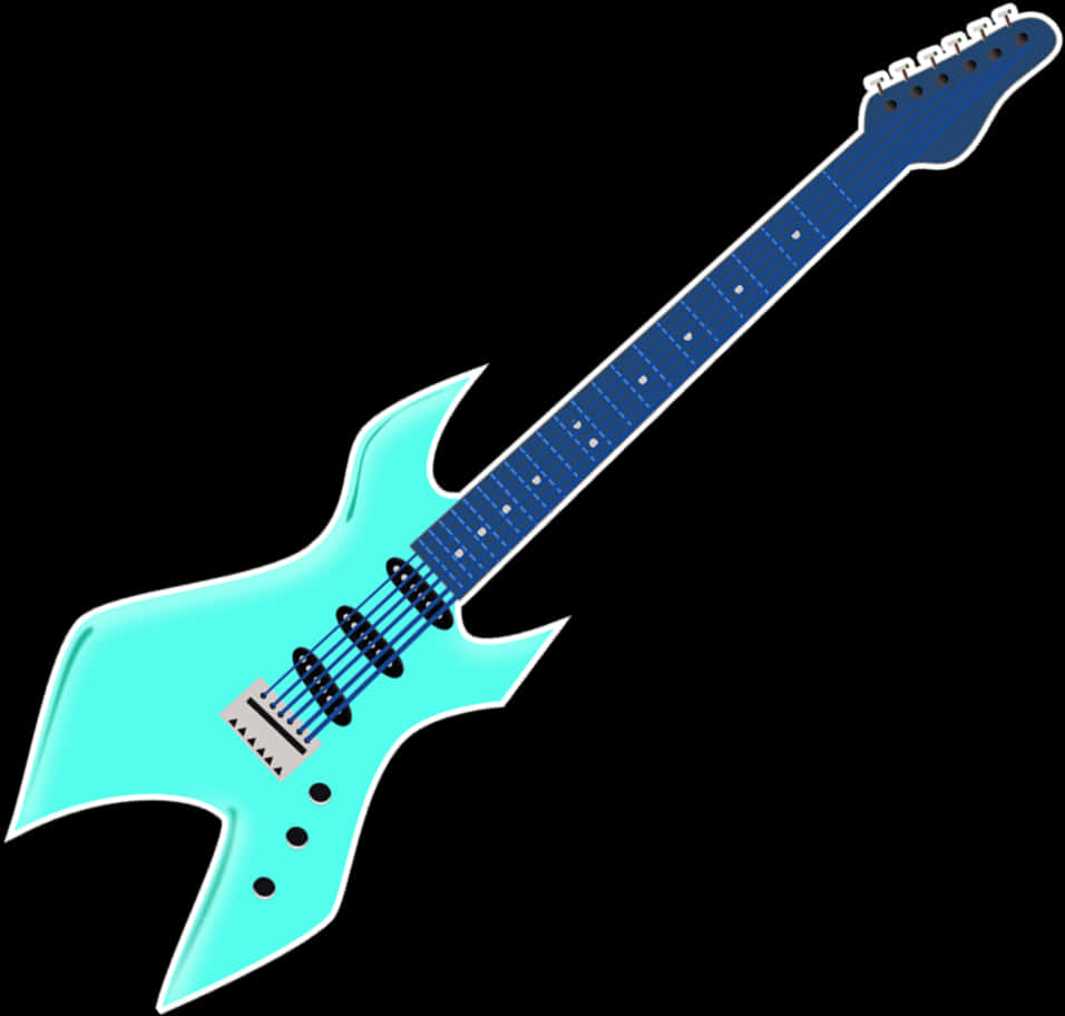 Electric Guitar Illustration PNG Image