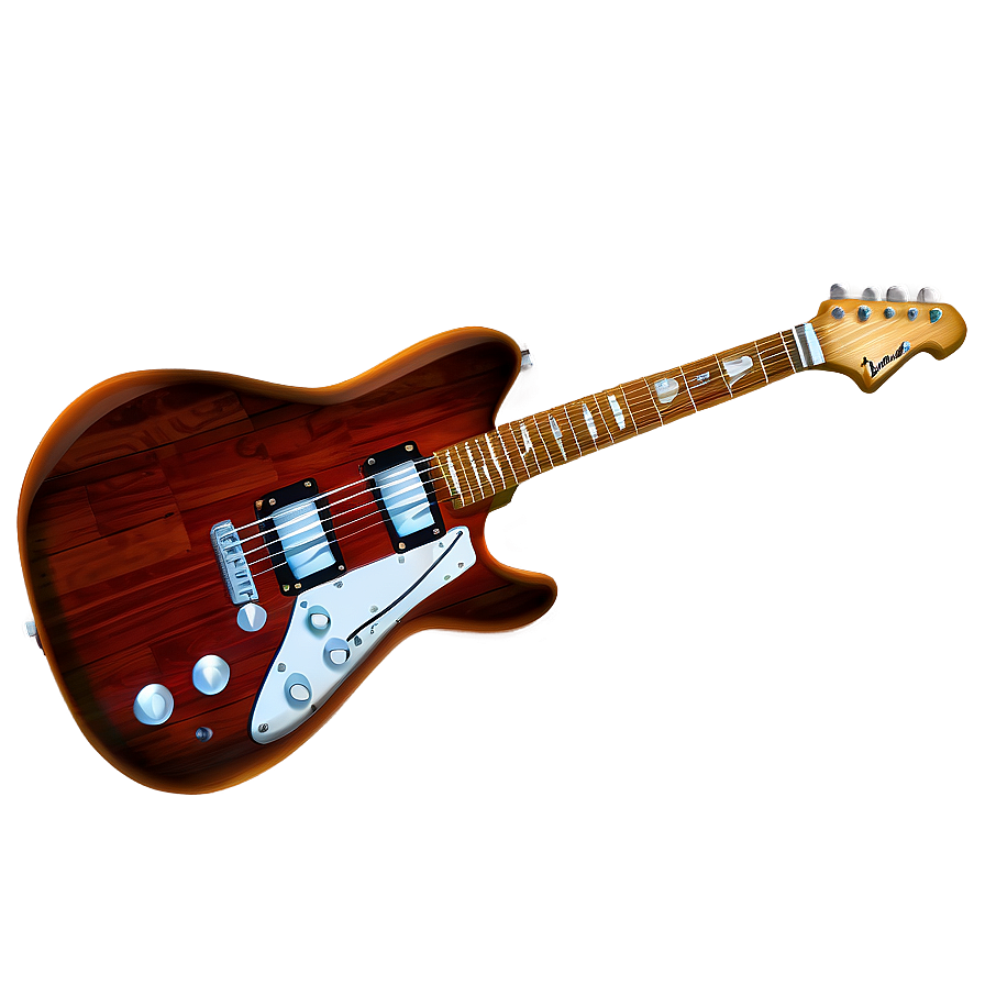 Electric Guitar Sketch Png Xcx10 PNG Image