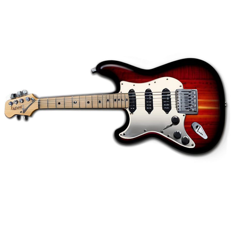 Electric Guitar Sticker Png Npl73 PNG Image