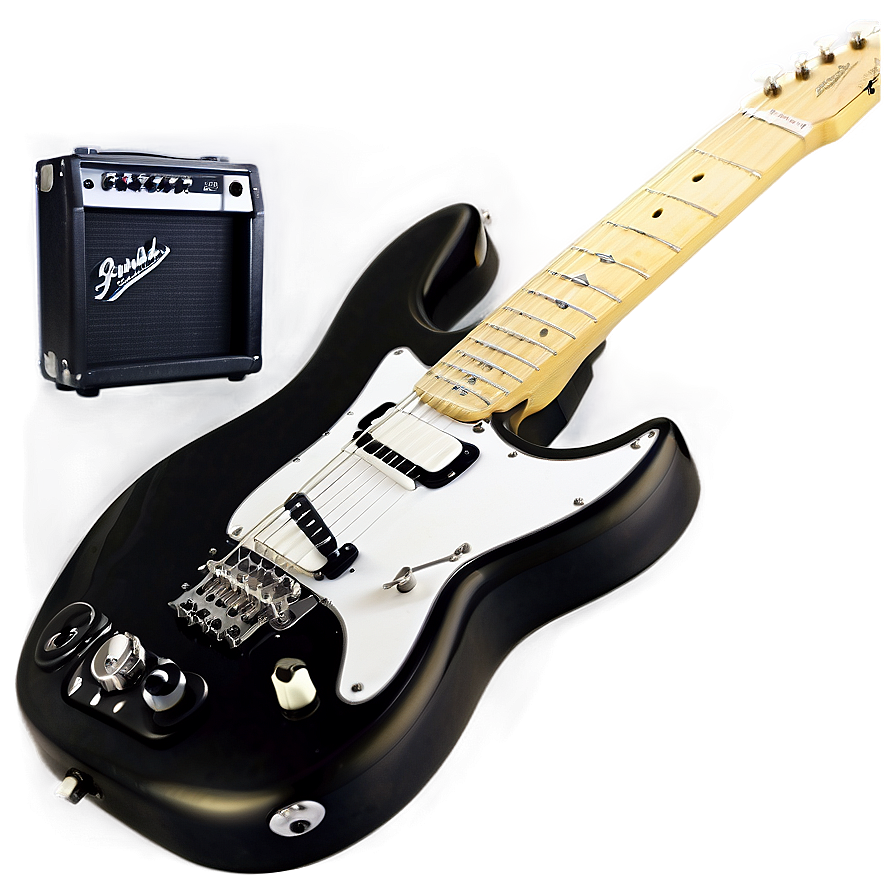 Electric Guitar With Amp Png Aii PNG Image