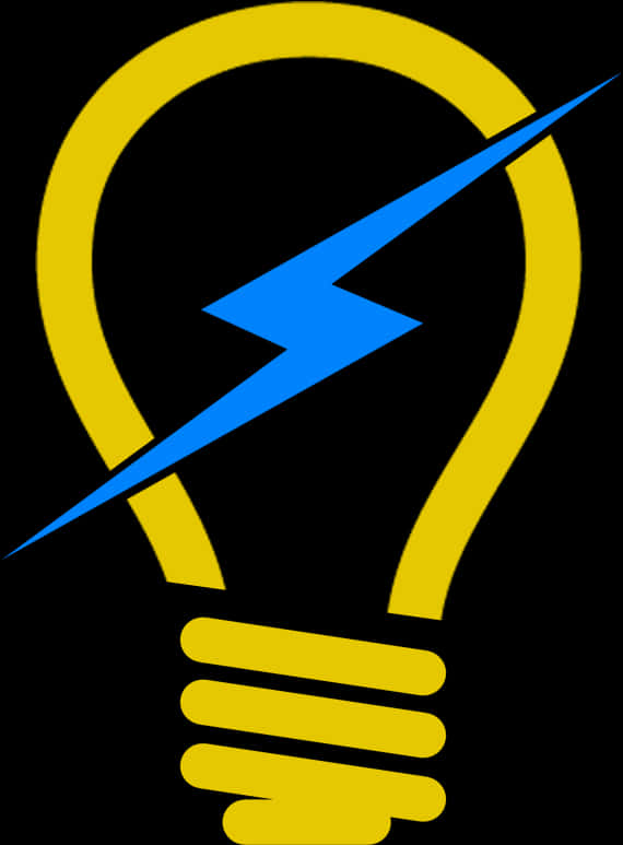 Electric Lightbulb Logo PNG Image