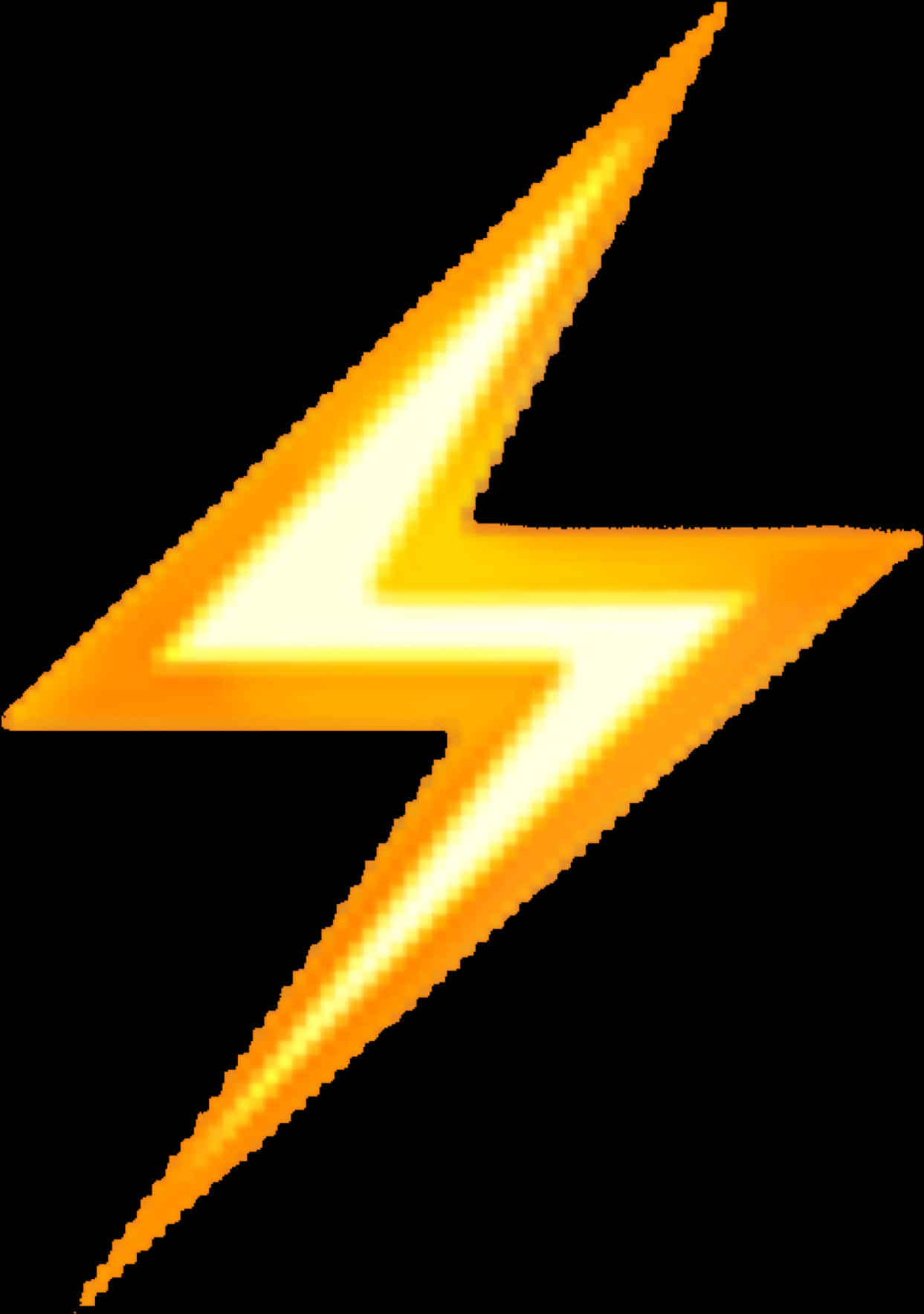 Electric Lightning Bolt Icon PNG Image