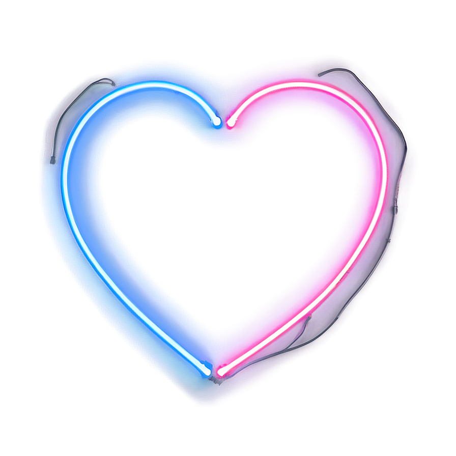 Electric Neon Heart Png Nvo PNG Image