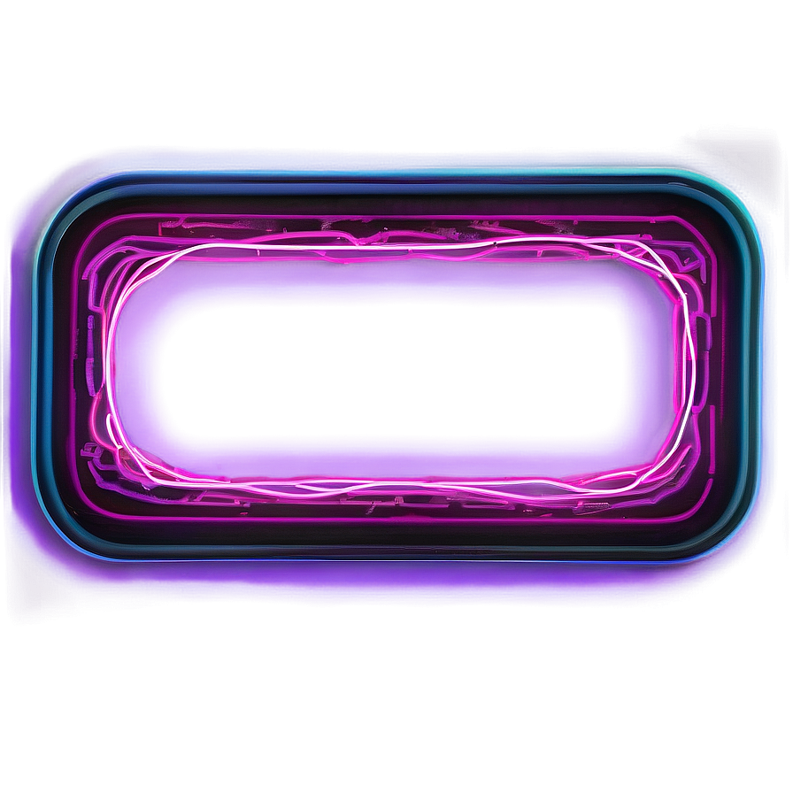 Electric Neon Rectangle Png 7 PNG Image