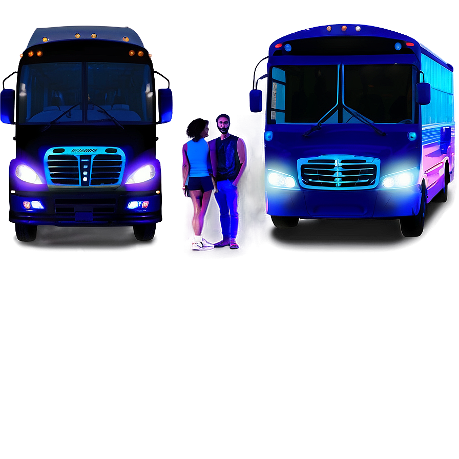 Electric Party Bus Scene Png 91 PNG Image