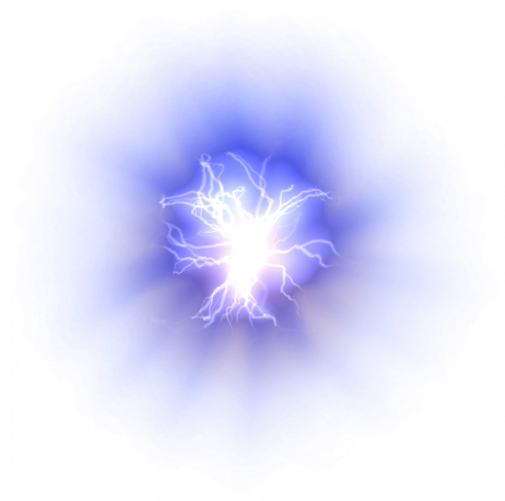 Electric Plasma Energy Art PNG Image